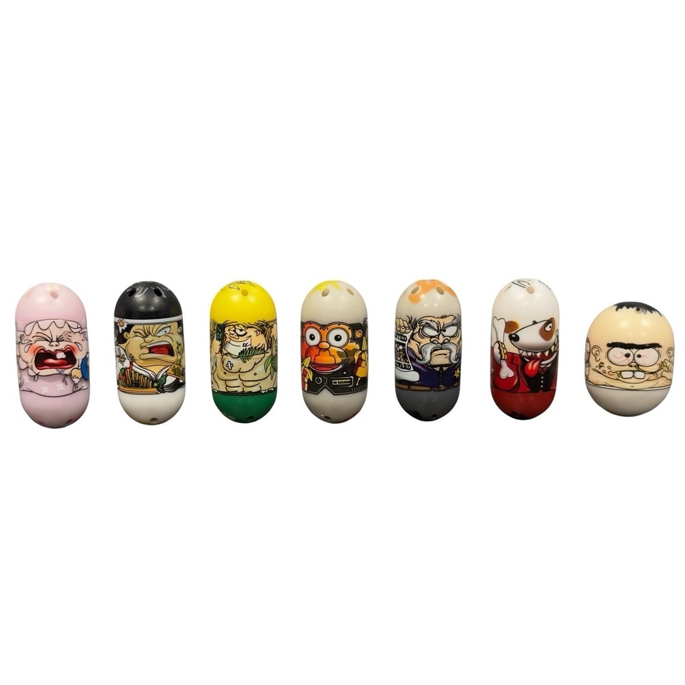 Mighty‎ Beanz 2010 Lot of 7 Moose Toys Chef Ninja Dog Baby 303 274 275